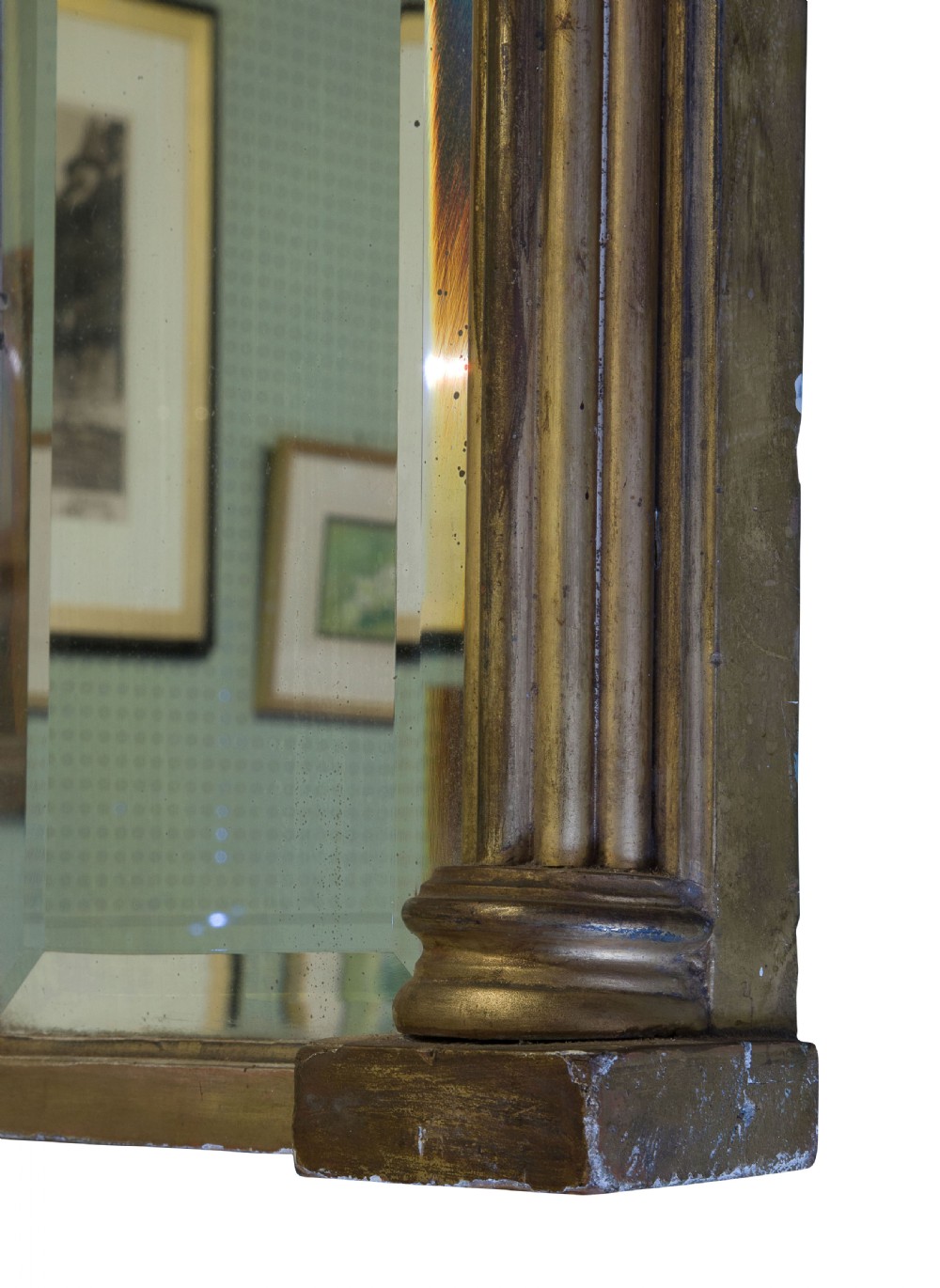 A gilded 19thC Overmantle Mirror  View V