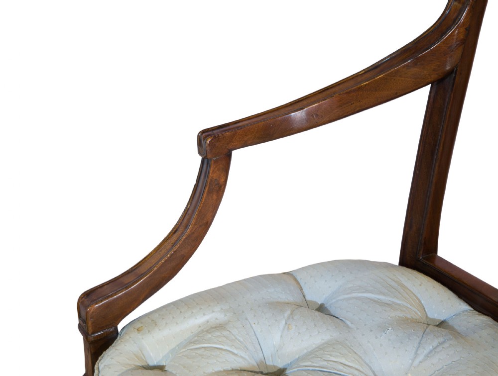 A Mahogany Hepplewhite style chair back sofa View VI