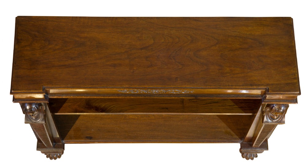 A Mahogany Empire Style Open Bookcase View II