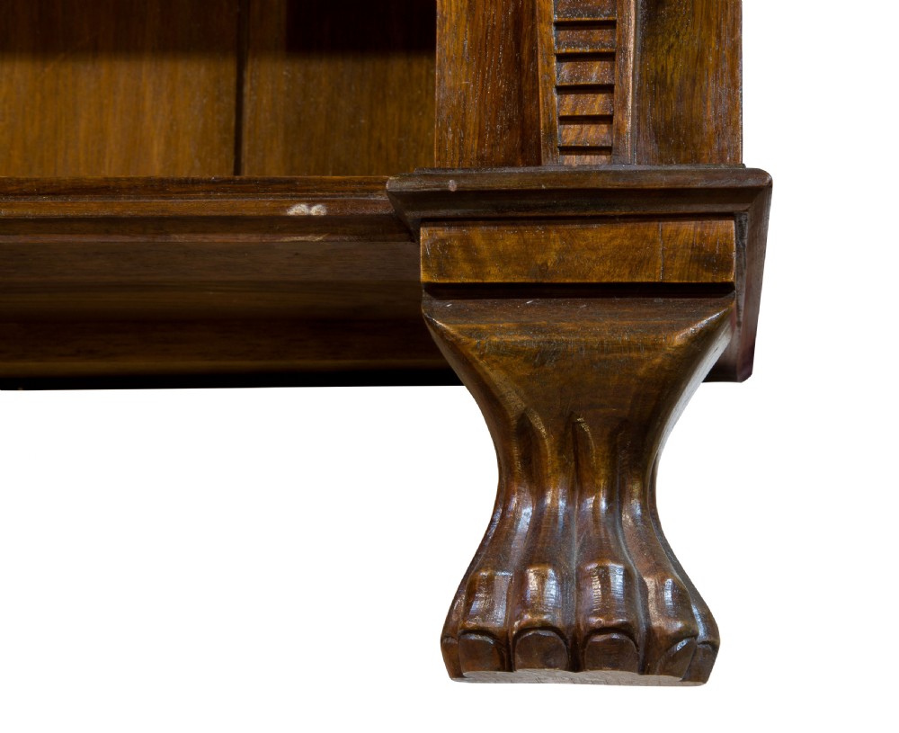 A Mahogany Empire Style Open Bookcase View V