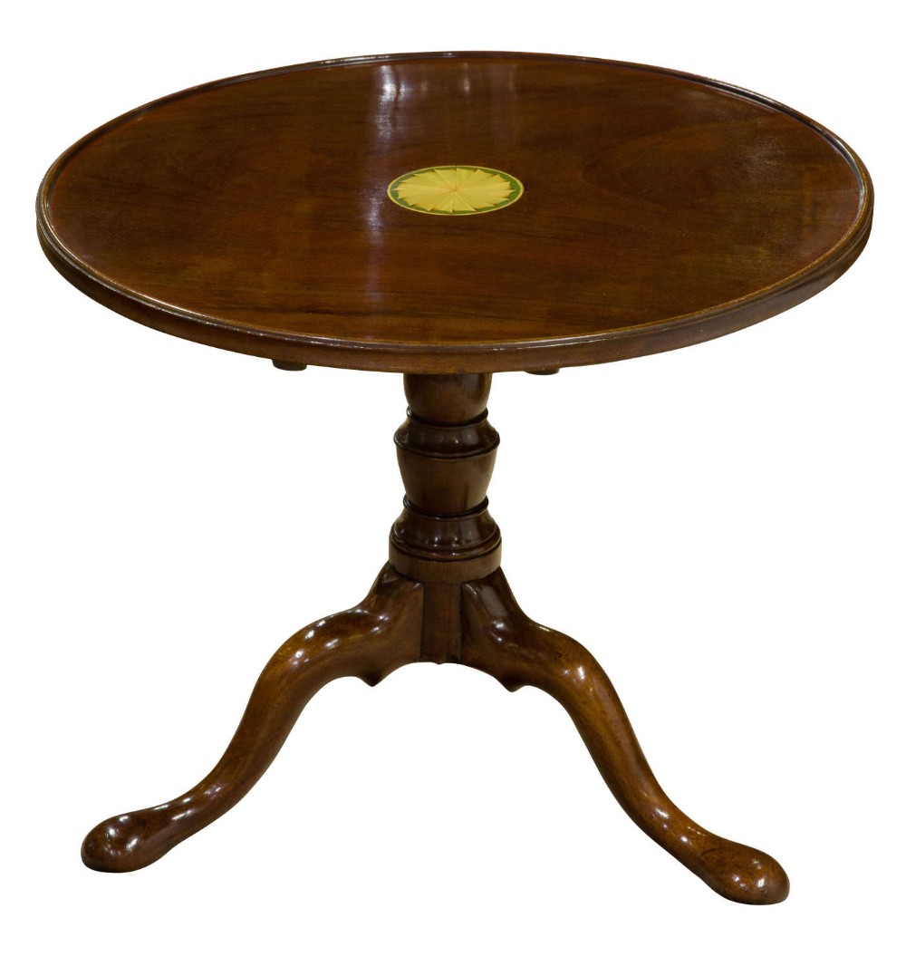 A George III circular mahogany tripod table