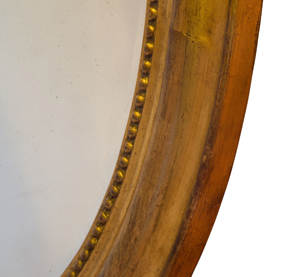 An Oval French 19thC Bevelled Mirror View III