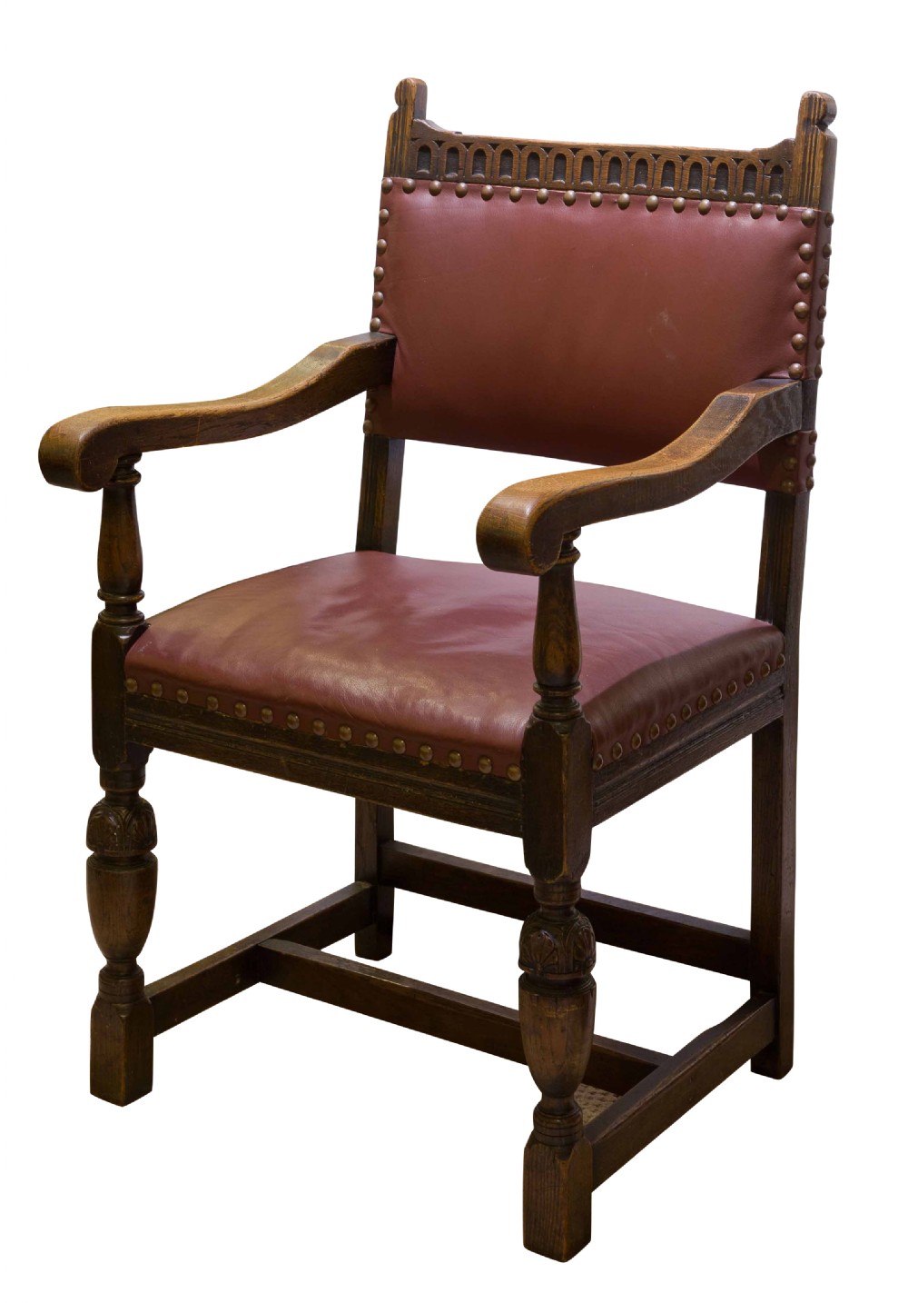 Set of 6 carved Oak chairs View IV