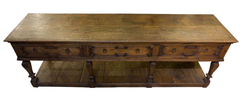 A Good Jacobean style Oak pot board dresser View IV