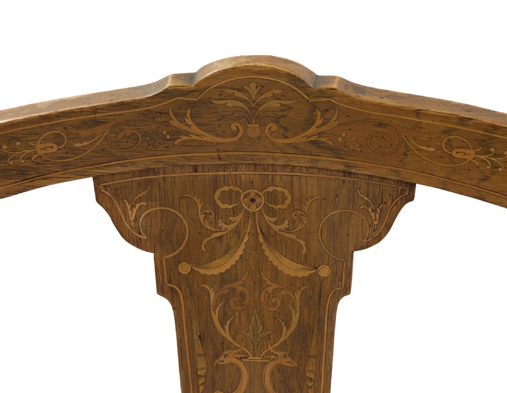 A set of six Rosewood splat back dining chairs View VIII
