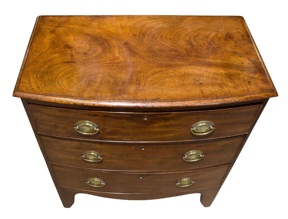 Georgian bow fronted Chest of Drawers View V
