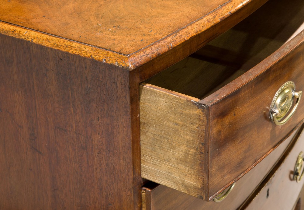 Georgian bow fronted Chest of Drawers View VII