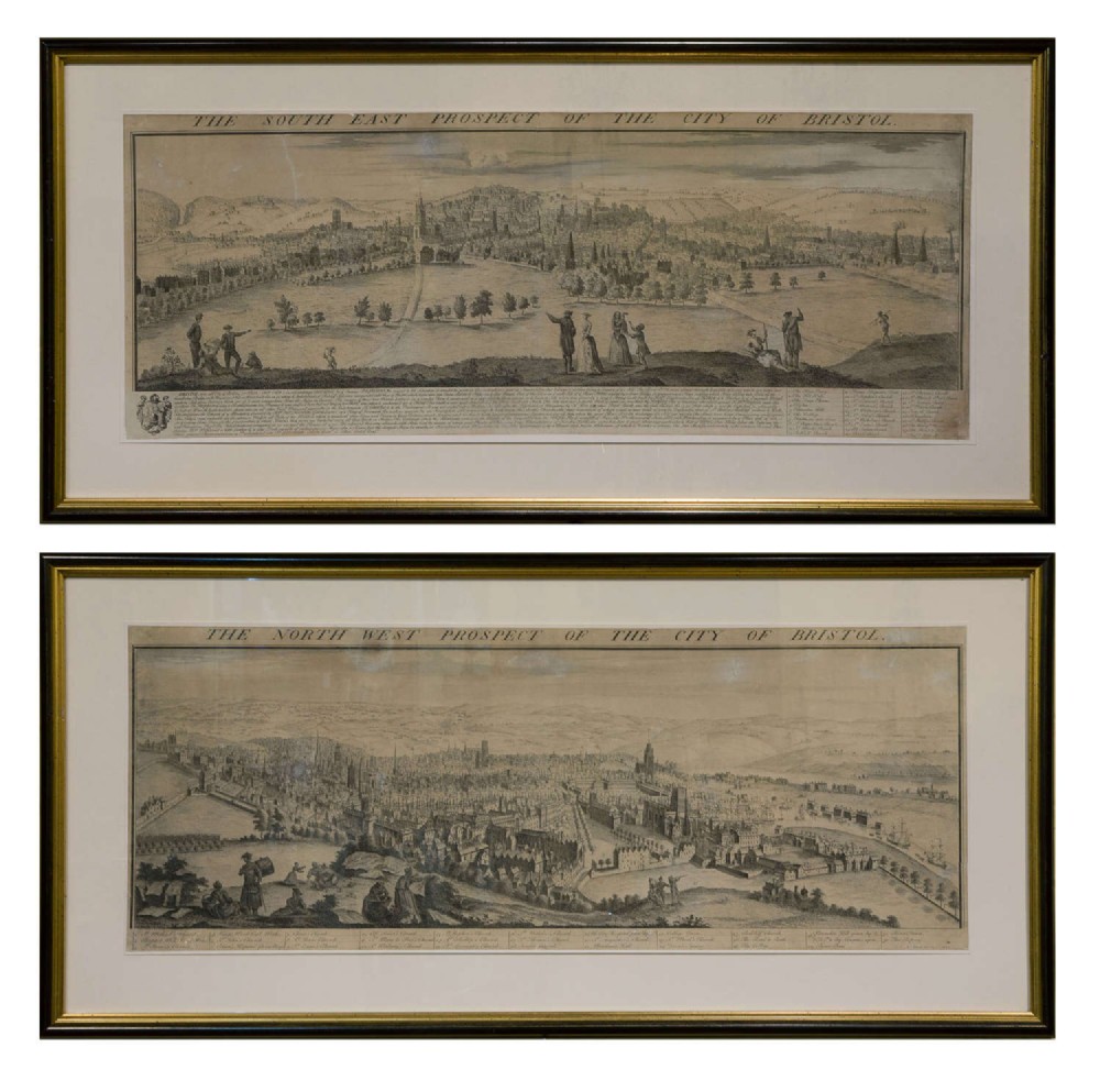 2   engravings of Bristol