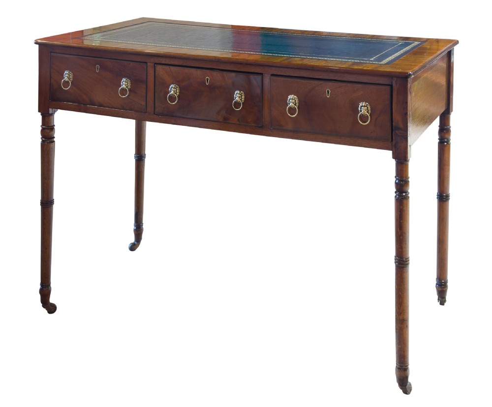 A Regency Period Three Drawer Writing Table