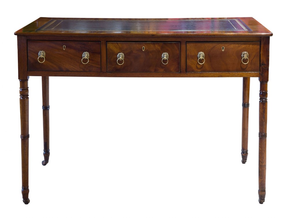 A Regency Period Three Drawer Writing Table View III