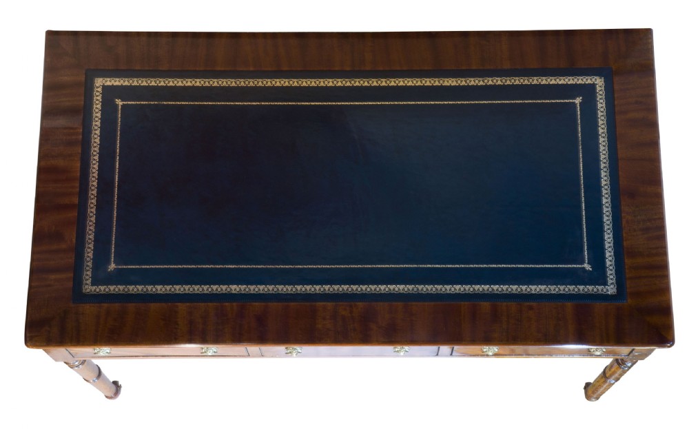 A Regency Period Three Drawer Writing Table View V