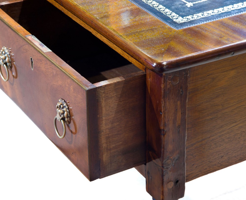 A Regency Period Three Drawer Writing Table View VI
