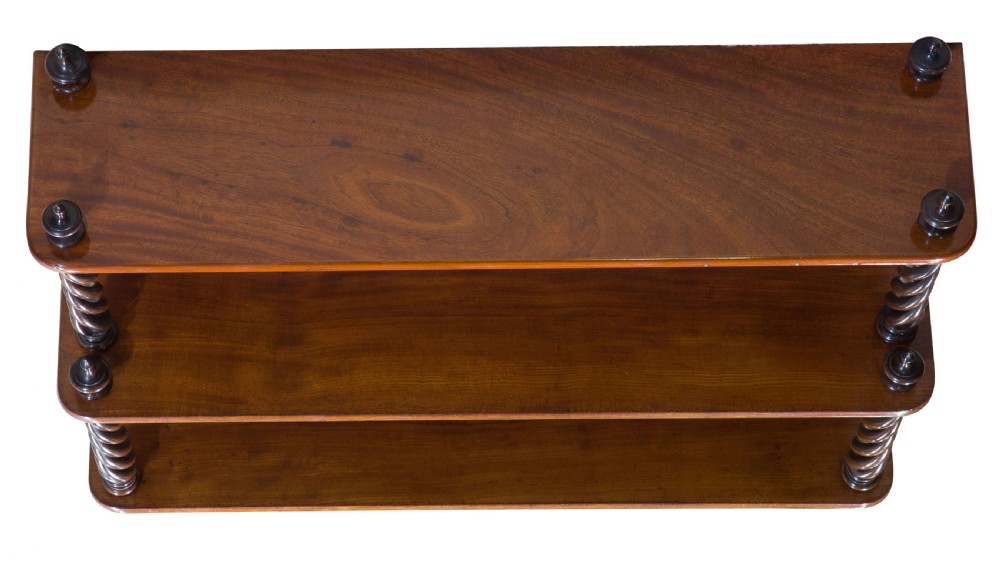 A Fine 3 Tier Mahogany set of Wall Shelves View IV