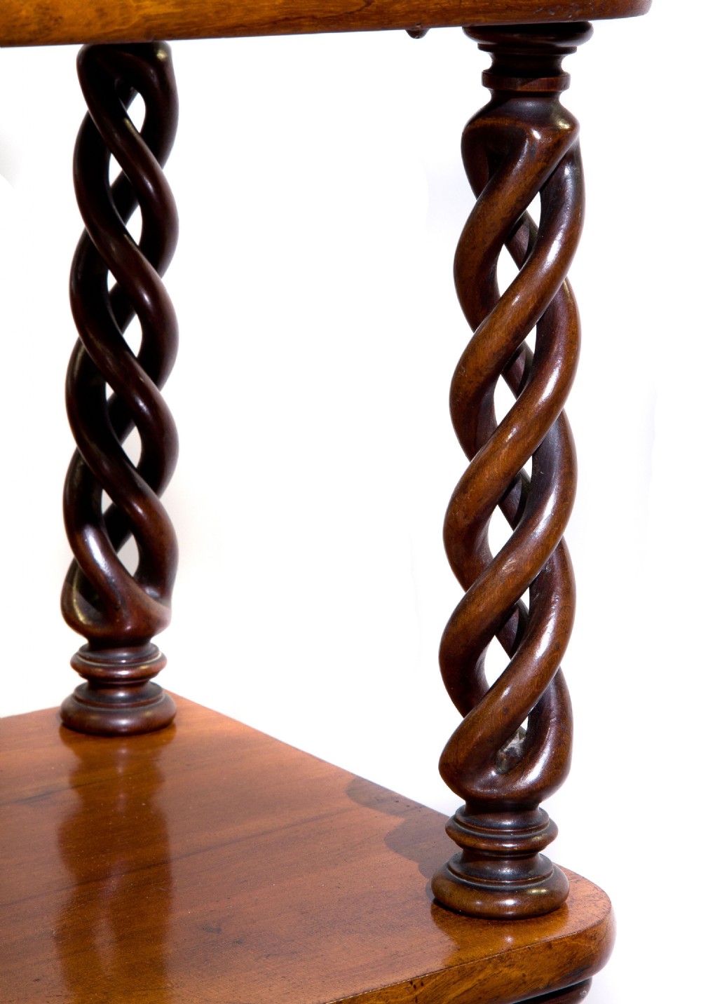A Fine 3 Tier Mahogany set of Wall Shelves View V