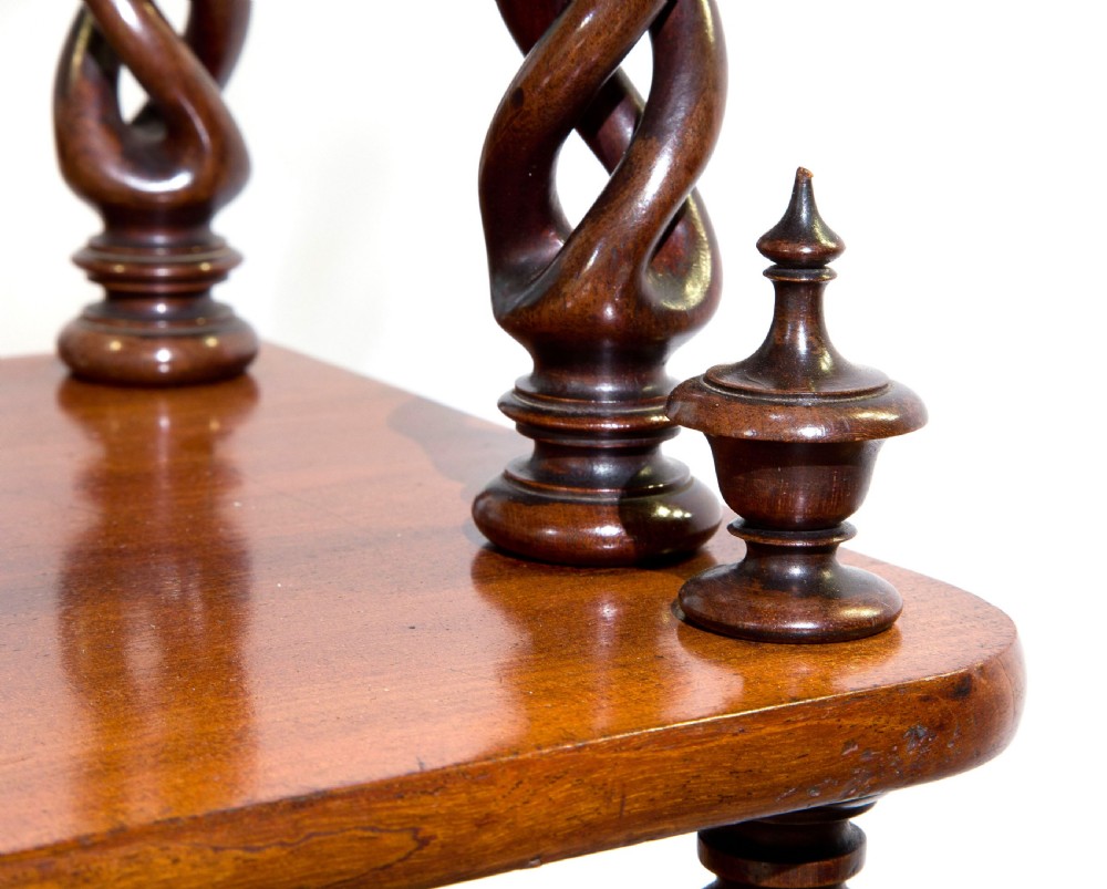 A Fine 3 Tier Mahogany set of Wall Shelves View VI
