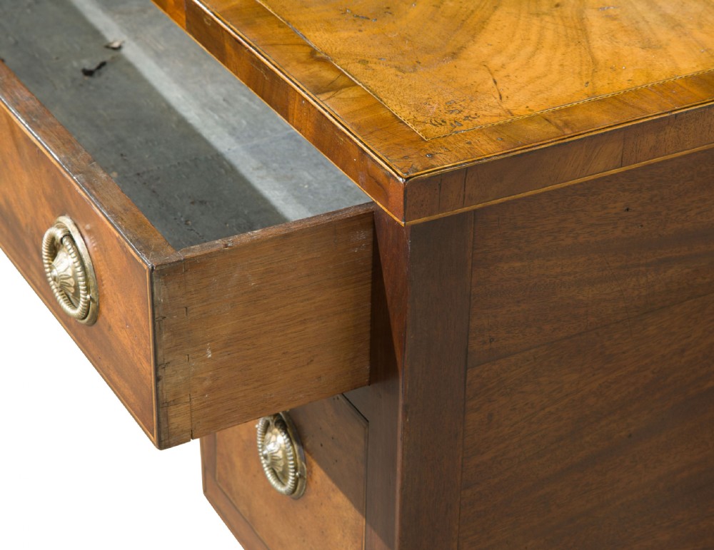 George III Mahogany Knee Hole Dressing Table View VI