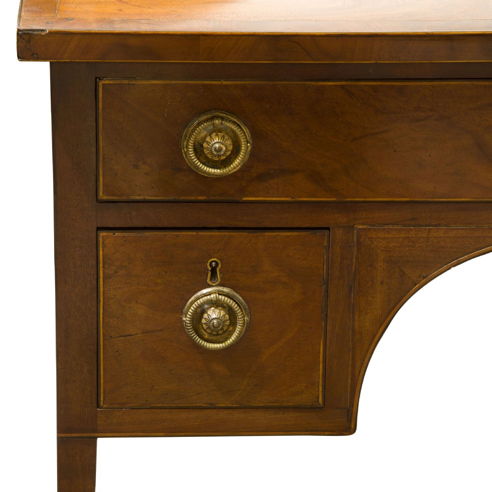 George III Mahogany Knee Hole Dressing Table View VII