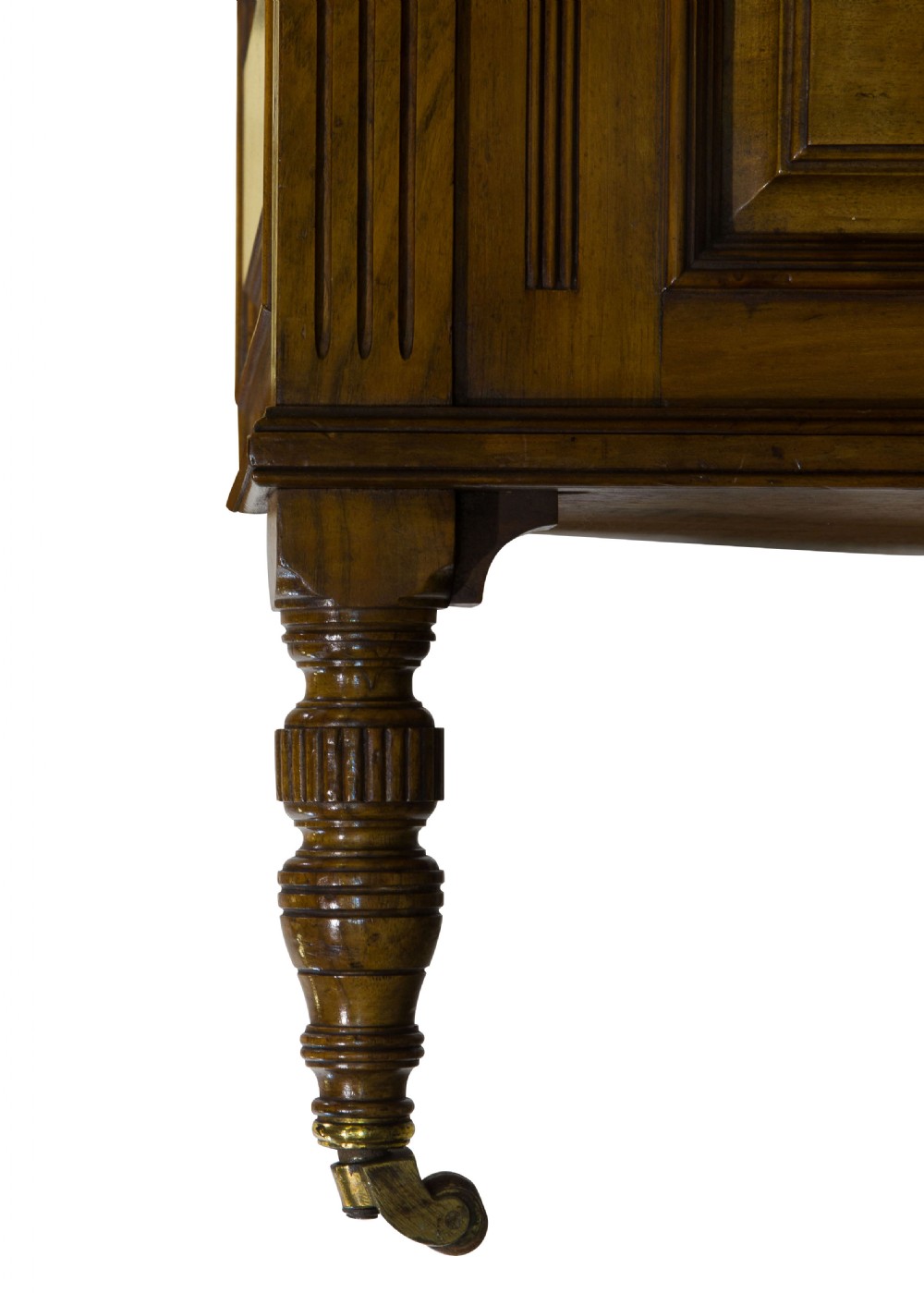 19thC Ottoman Stool in solid walnut View VII