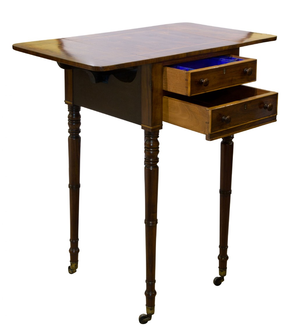 A Rare Regency Kingwood Pembroke Work Table View II
