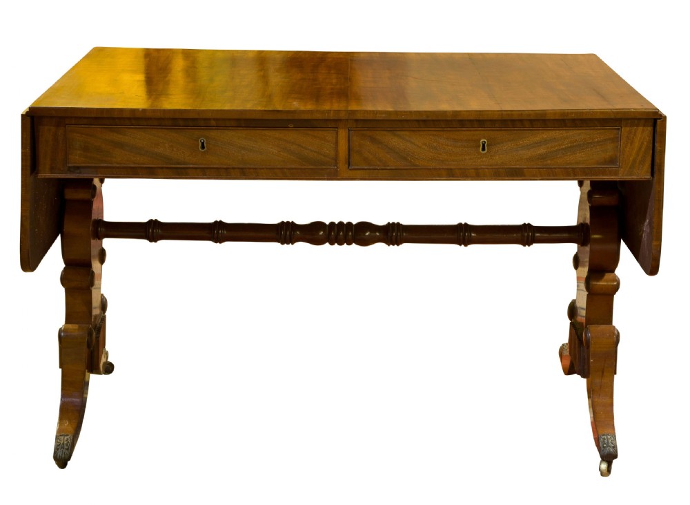 William IV mahogany sofa table View III