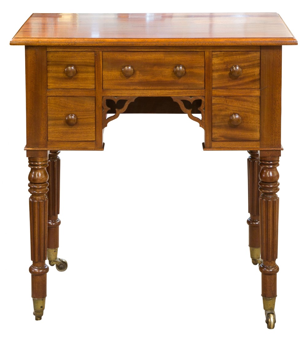 Exceptionally Small Five Drawer Side Table View III