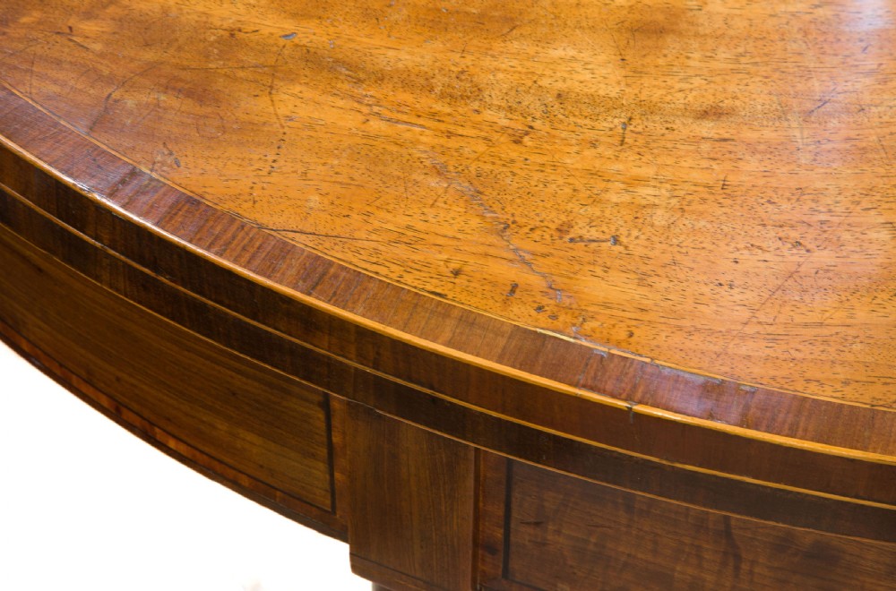 18thMahogany Demi Lune Tea Table View VII