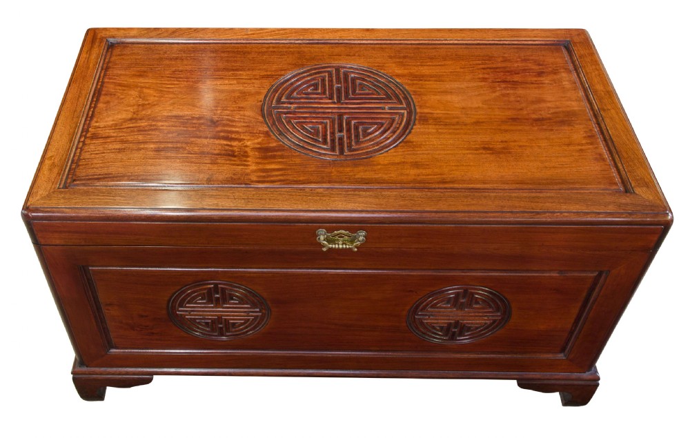 A Chinese Camphor Wood Trunk c1920 View V