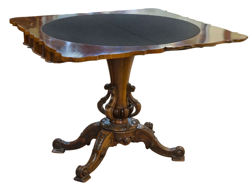 19thCentury Rosewood card table View II