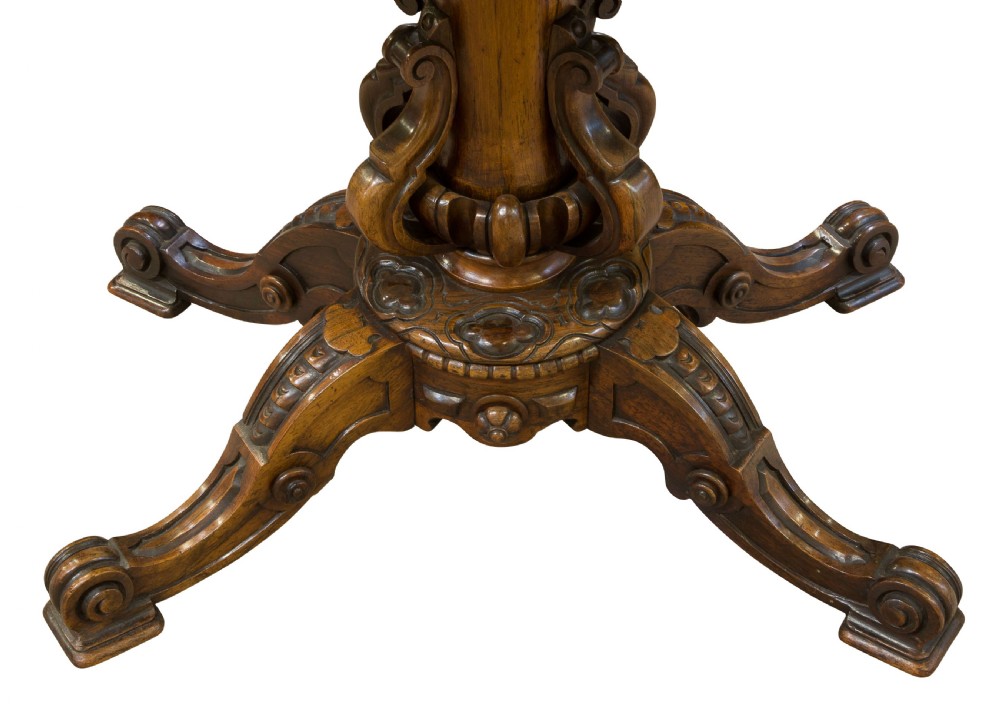19thCentury Rosewood card table View VI
