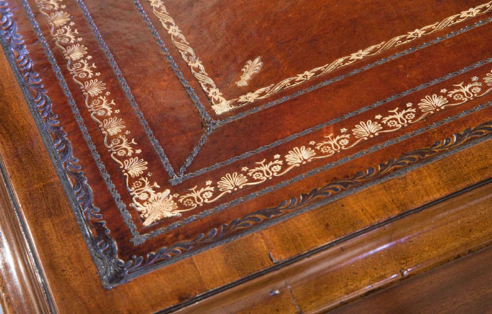19thCentury Mahogany Pedestal Desk View VI