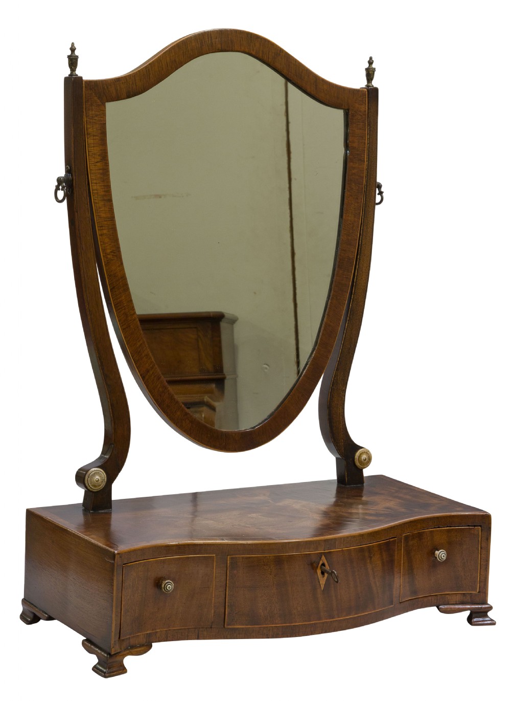 George III Mahogany Swing Mirror