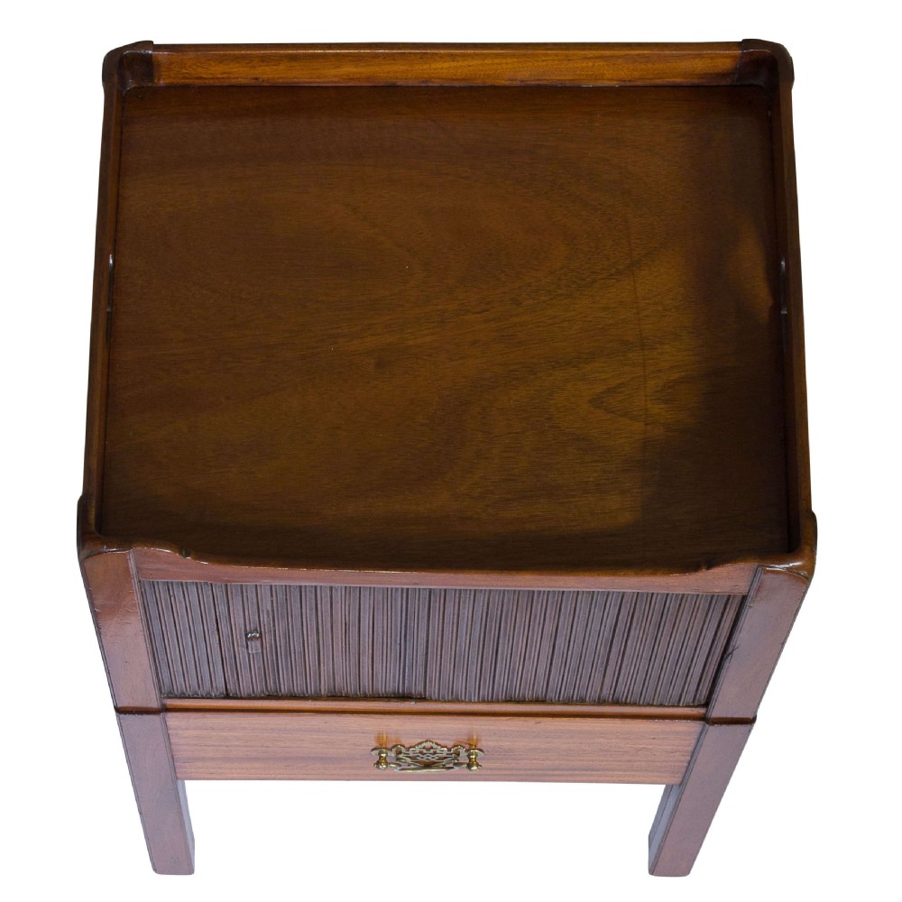 Georgian Tambour bedside Commode View VI