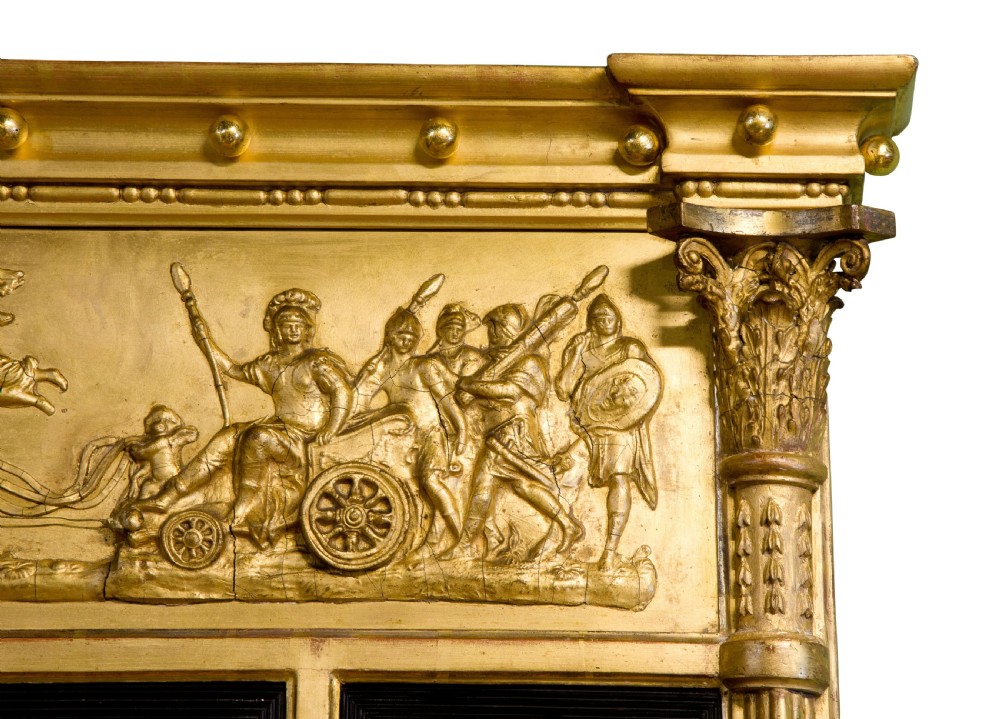 Regency giltwood overmantel mirror View III
