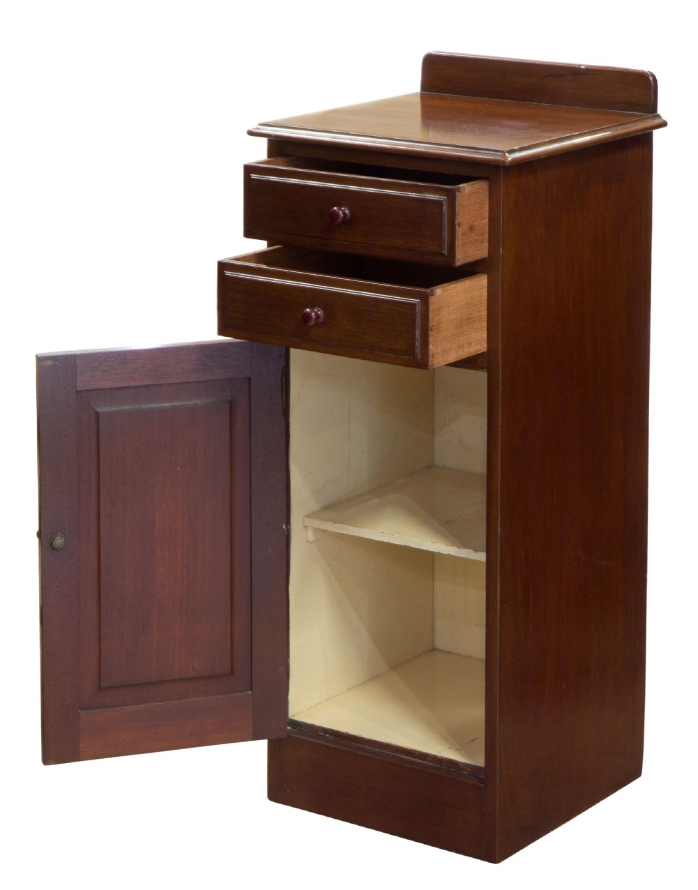 Pair of mahogany beside cabinets c1880 View III
