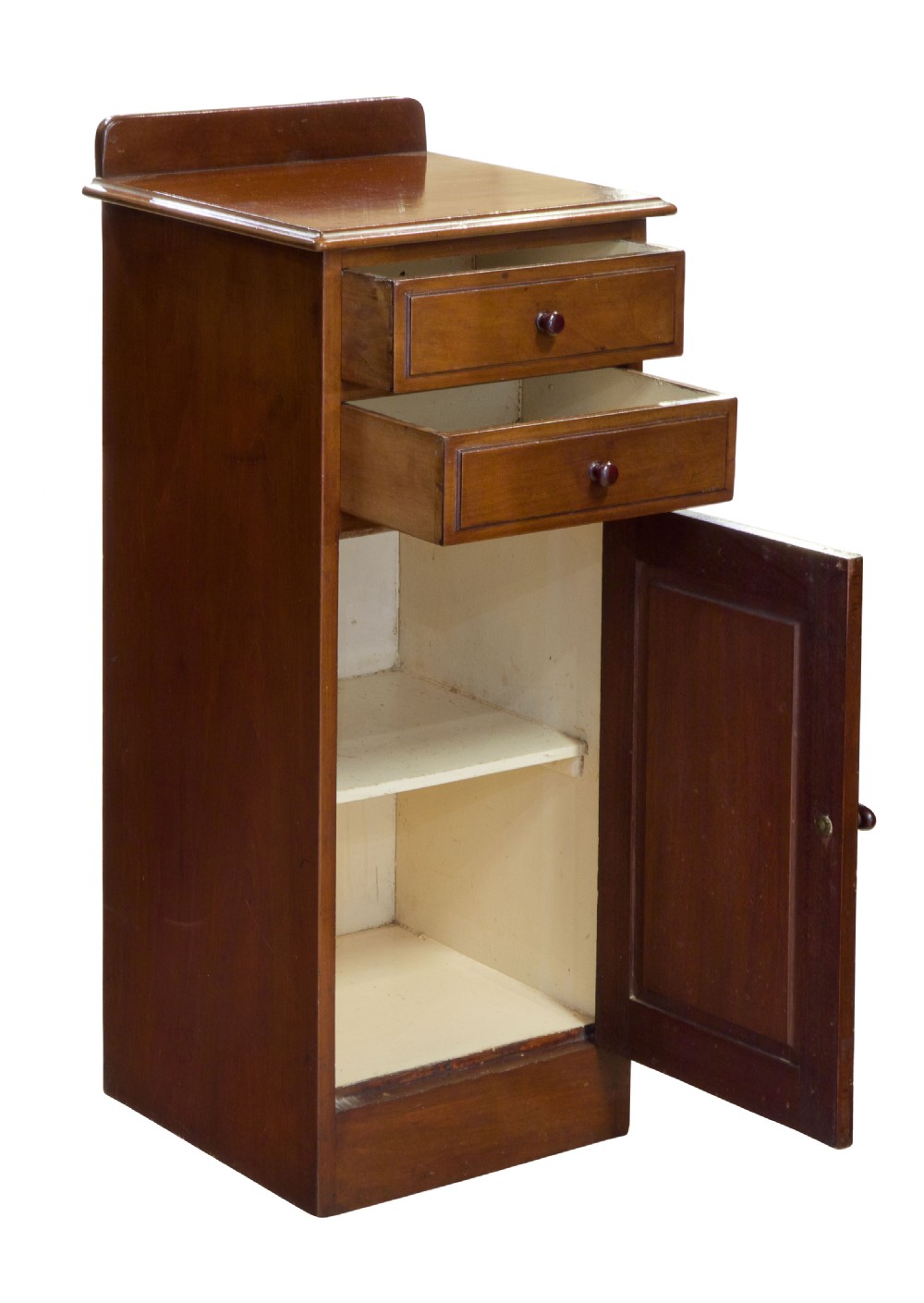 Pair of mahogany beside cabinets c1880 View V