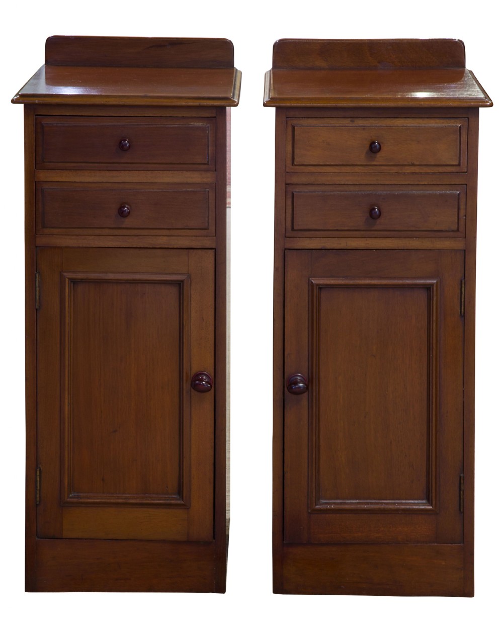 Pair of mahogany beside cabinets c1880 View VI
