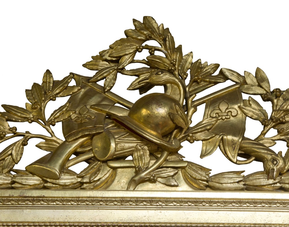 Large 19thc Louis XVI style giltwood mirror View III