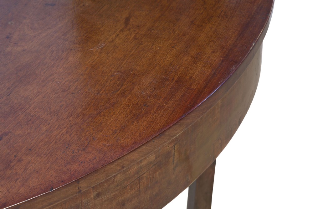 Pair of George III demi-lune console tables c1780 View VIII