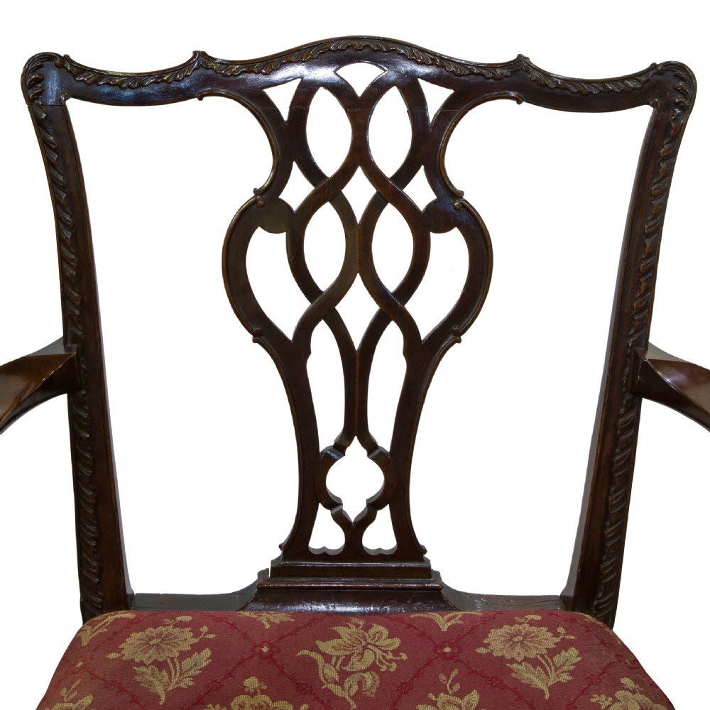 Geo III Mahogany Desk Chair View IV