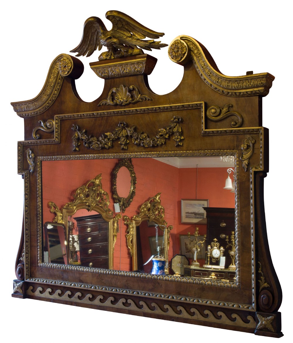 A large 19thCentury Overmantel Mirror View II