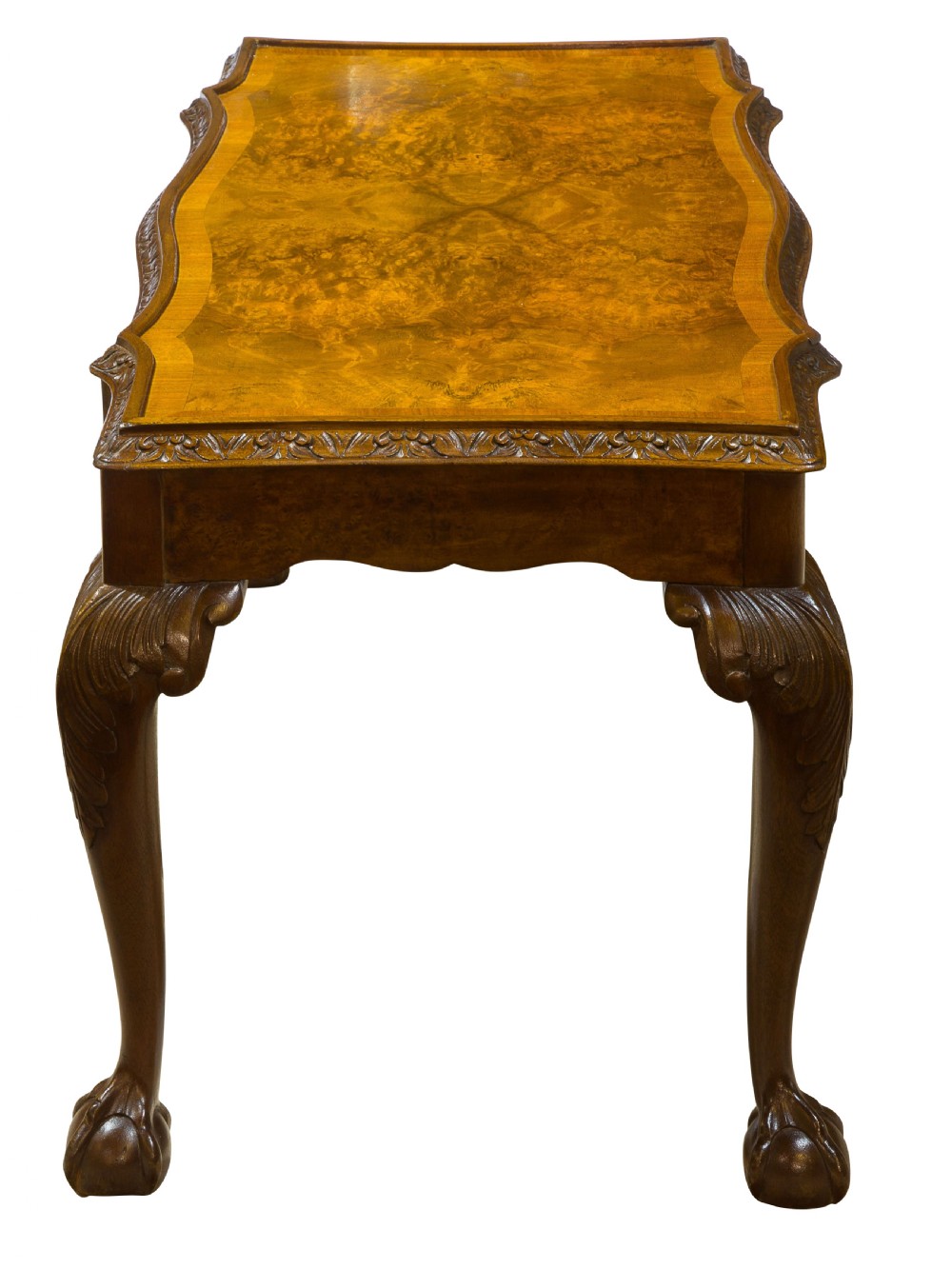 A Walnut & Burr Walnut Coffee Table c1920 View II