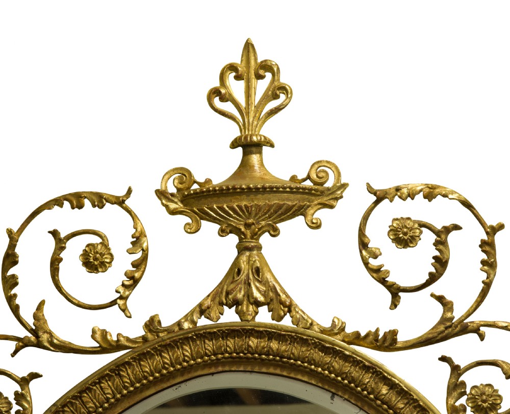 18thc Adam style gilded bevelled mirror circa 1890 View III