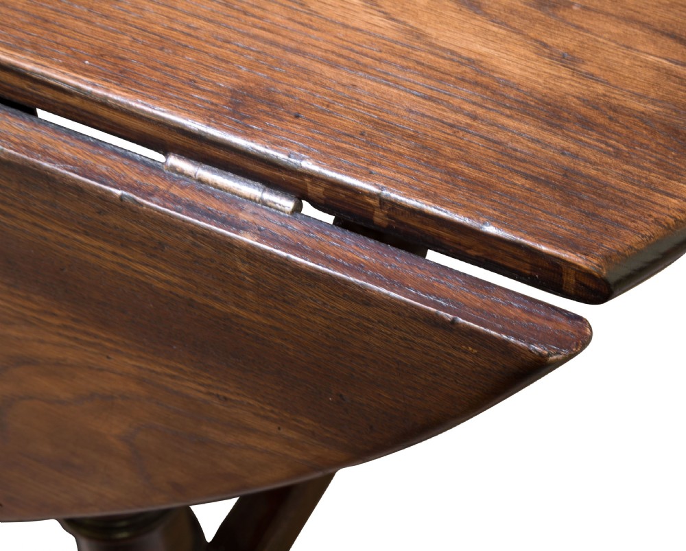 Extra long oak gate leg table View V