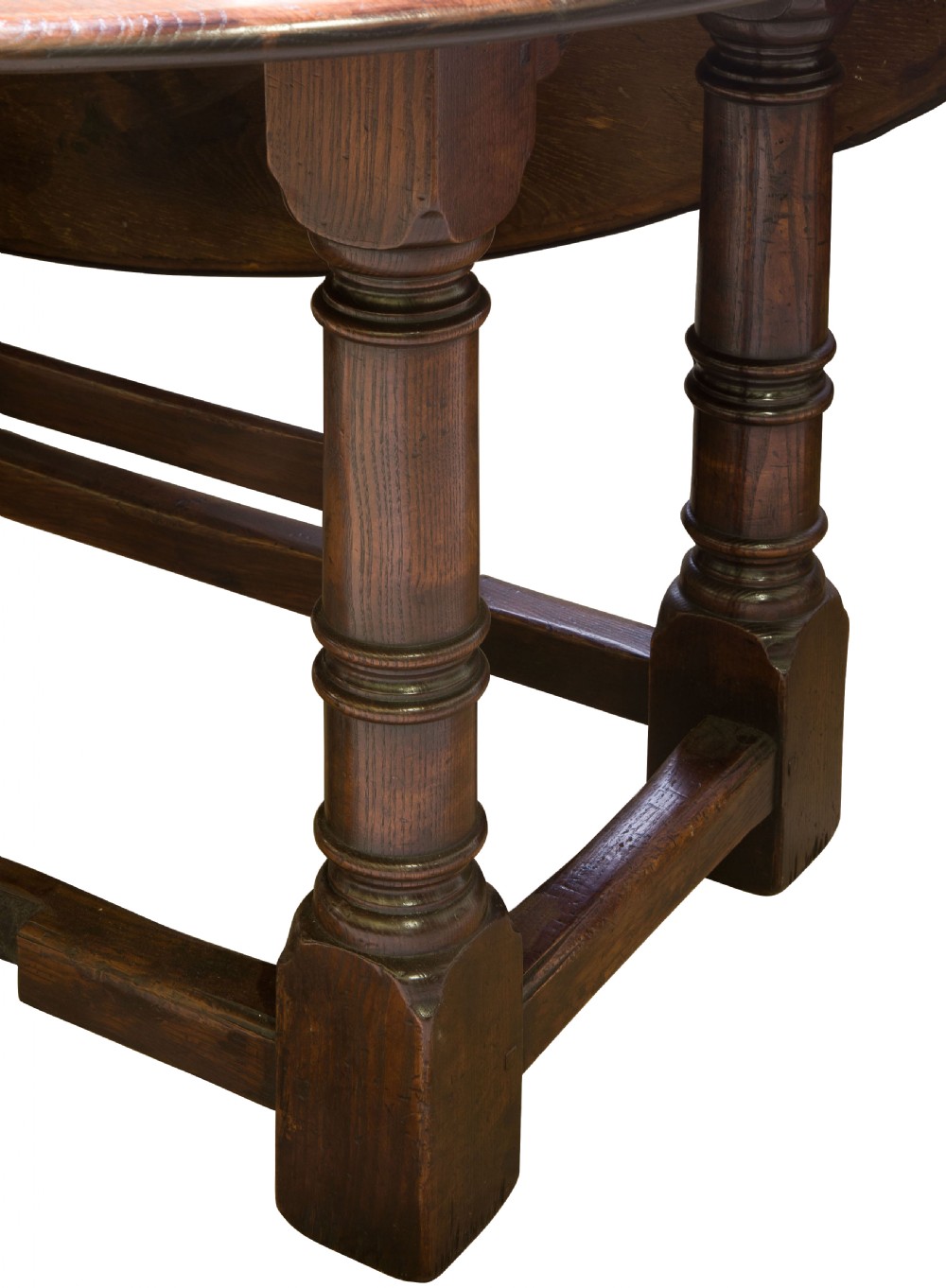 Extra long oak gate leg table View VI