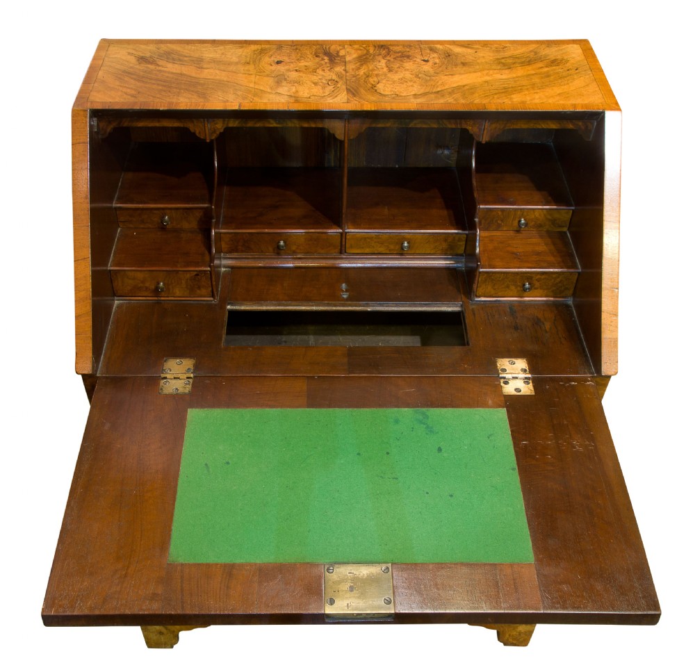 Small Queen Anne Style Walnut Bureau View VI