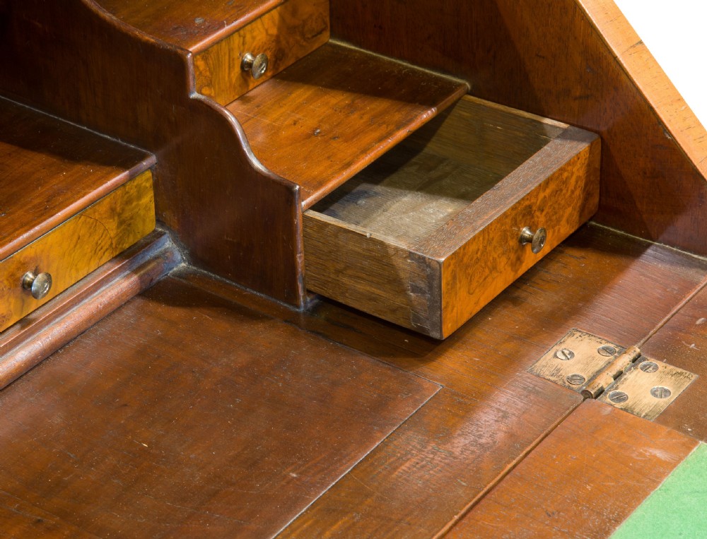 Small Queen Anne Style Walnut Bureau View VII