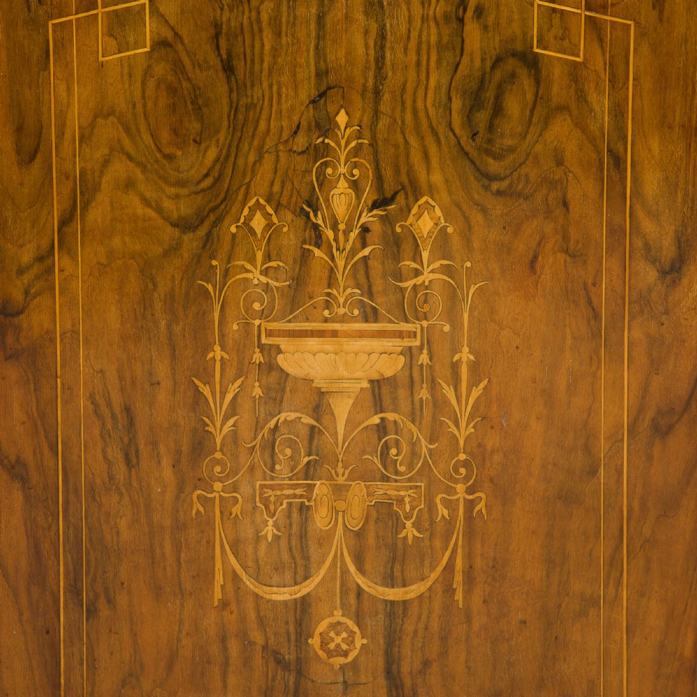 19thCentury Walnut Bow Ended Credenza View VII