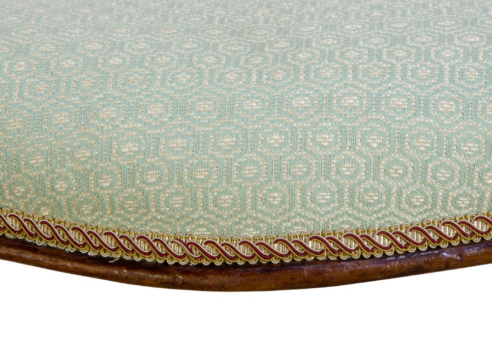 19thc mahogany stool on cabriole legs View VII