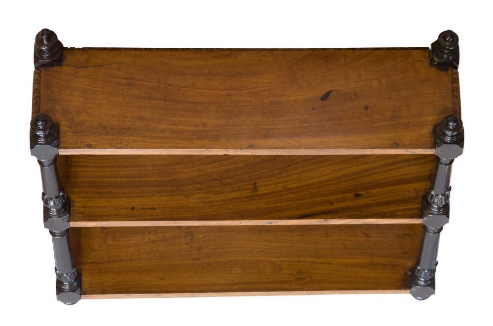 19thc Anglo Indian satinwood & ebony shelves View IV