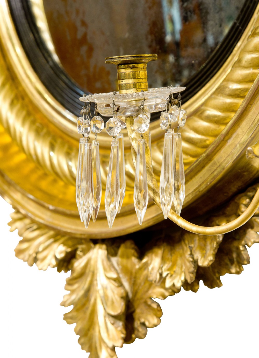 Regency giltwood convex mirror View III